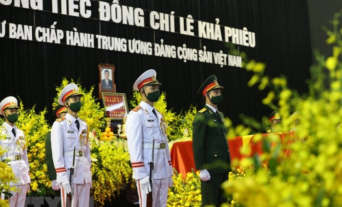 Những hình ảnh về lễ viếng nguyên Tổng Bí thư Lê Khả Phiêu