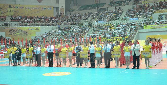 Khai mạc giải Bóng chuyền nữ Quốc tế VTV Cup 2016 Tôn Hoa Sen Khai mạc giải Bóng chuyền nữ Quốc tế VTV Cup 2016 Tôn Hoa Sen