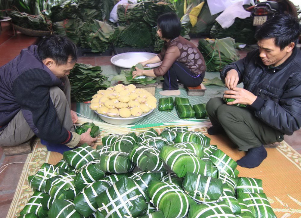 Hà Nội: Đón tết sớm ở làng gói bánh chưng Tranh Khúc Hà Nội: Đón tết sớm ở làng gói bánh chưng Tranh Khúc