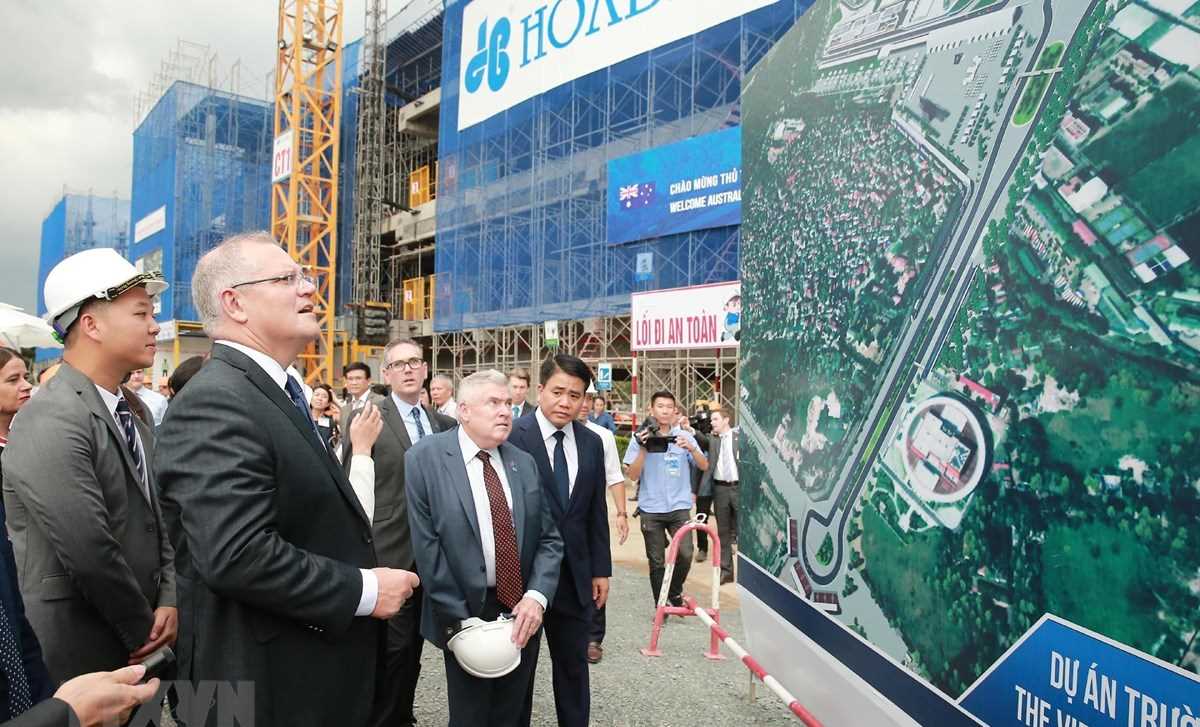 Thủ tướng Scott Morrison ấn tượng về đường đua Công thức 1 Hà Nội