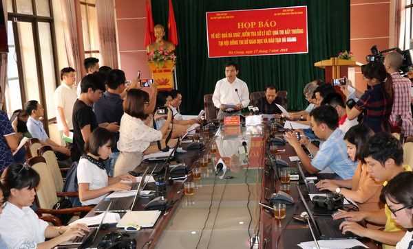 Thủ tướng chỉ đạo điều tra, xử lý nghiêm vụ điểm thi ở Hà Giang