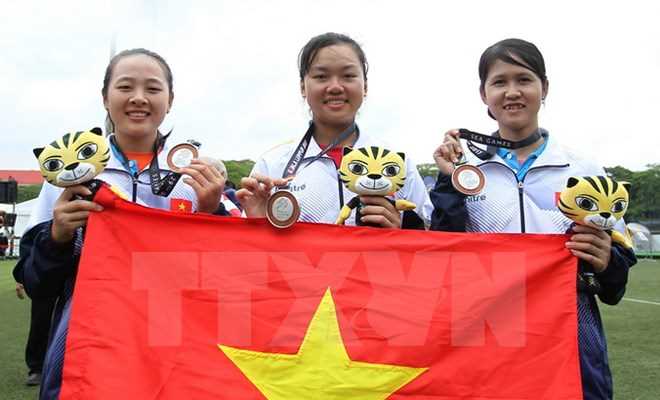 SEA Games 29: Việt Nam tạm xếp thứ 6 trên bảng tổng sắp huy chương SEA Games 29: Việt Nam tạm xếp thứ 6 trên bảng tổng sắp huy chương