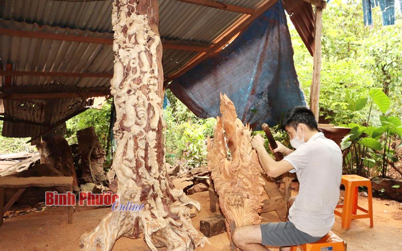 Từ gỗ thừa… đến tác phẩm nghệ thuật