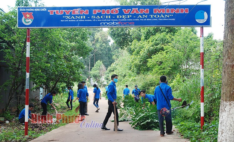 Tuổi trẻ Bình Phước tình nguyện vì cộng đồng