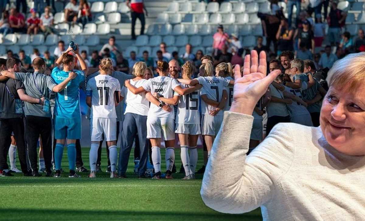Thủ tướng Angela Merkel chúc mừng đội tuyển nữ Đức vào tứ kết