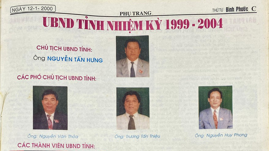 UBND tỉnh nhiệm kỳ 1999-2004 UBND tỉnh nhiệm kỳ 1999-2004