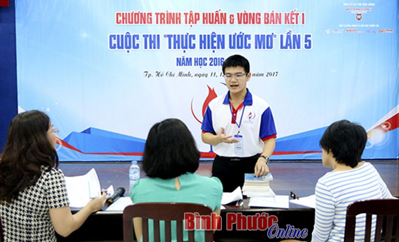 5 thí sinh Bình Phước vào bán kết 2 cuộc thi “Thực hiện ước mơ” 5 thí sinh Bình Phước vào bán kết 2 cuộc thi “Thực hiện ước mơ”