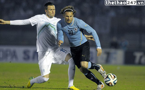 Không Suarez, Uruguay vẫn có màn tập dượt hoàn hảo cho World Cup 2014