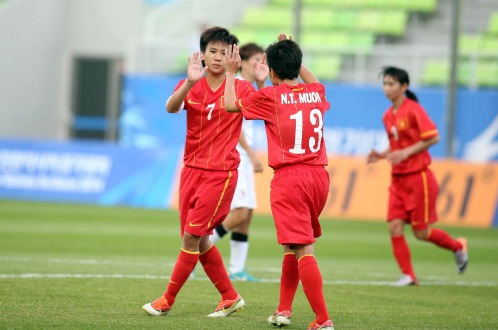 Đá bại Hồng Kông 5-0, nữ VN gặp Thái Lan ở tứ kết Đá bại Hồng Kông 5-0, nữ VN gặp Thái Lan ở tứ kết