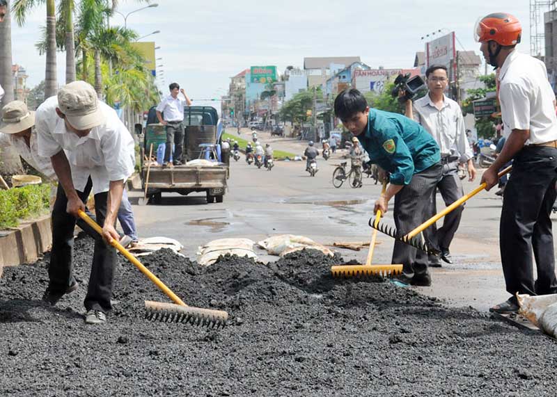 Vật liệu thi công mặt đường thân thiện với môi trường Vật liệu thi công mặt đường thân thiện với môi trường