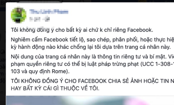 Cảnh báo người dùng Facebook lại mắc lừa trò đùa quyền riêng tư