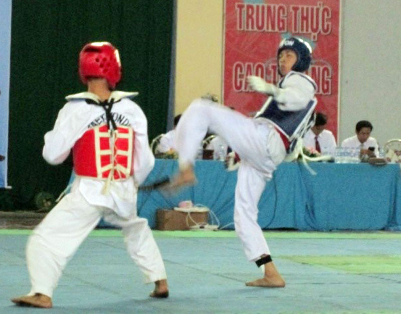 350 võ sỹ dự giải Taekwondo và Karatedo toàn tỉnh 350 võ sỹ dự giải Taekwondo và Karatedo toàn tỉnh