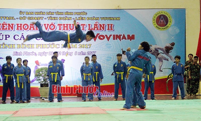 Đặc sắc đêm liên hoan võ thuật Bình Phước năm 2017
