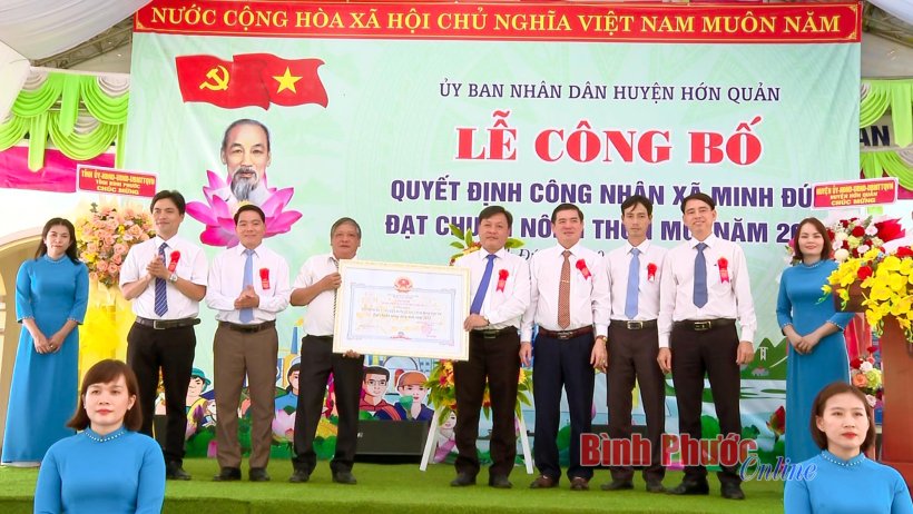 Xã Minh Đức đạt chuẩn nông thôn mới