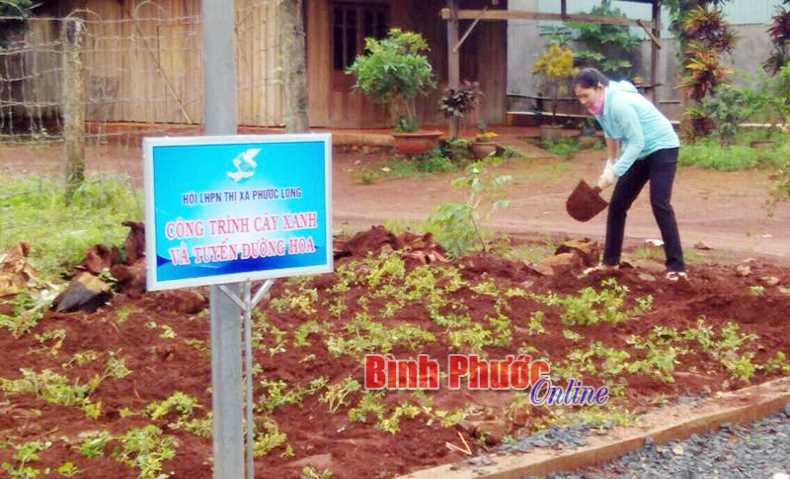Xã Phước Tín mở đường hoa mới