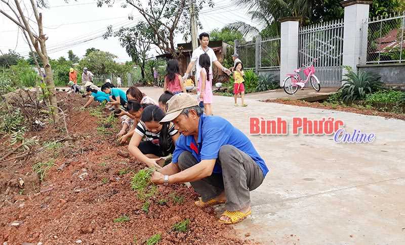 “Xây dựng tuyến đường hoa” ở phường Tân Xuân