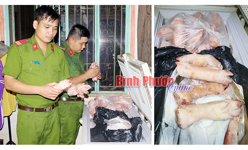 Phát hiện hơn 2 tạ thịt, xương heo, bò đông lạnh đã bốc mùi hôi thối Phát hiện hơn 2 tạ thịt, xương heo, bò đông lạnh đã bốc mùi hôi thối